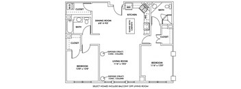 U - 2 Bedroom Apartment