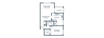 a floor plan of a two story house with a bedroom and a living room