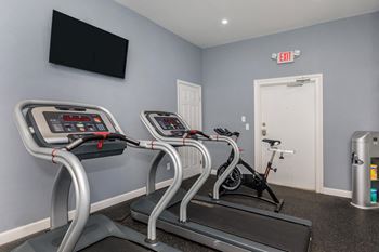 the gym treadmill at Sawgrass Apartments, Charleston