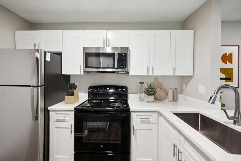 Kitchen with Appliances at Chapel View, Chapel Hill, NC