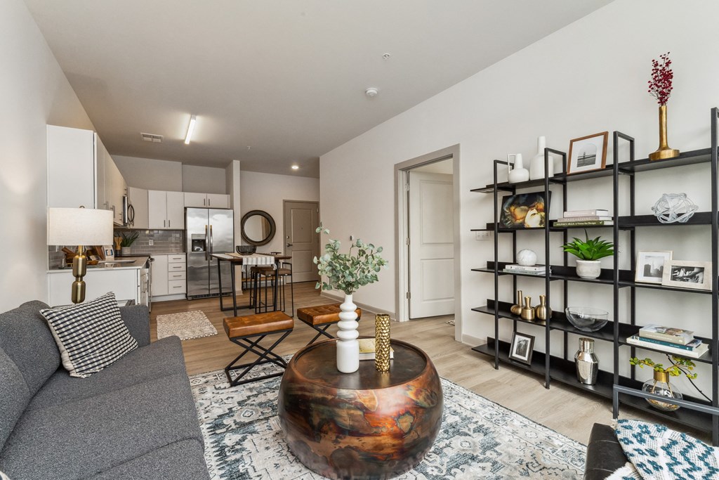 Living Room at The Waterford At Rocketts Landing Apartments, PRG Real Estate, Richmond, Virginia