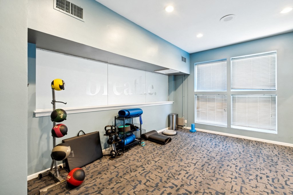Fitness Center at The Falls Apartments in Raleigh NC