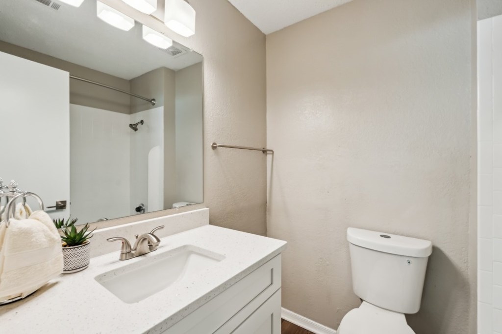 White Bathroom at Chapel View, Chapel Hill