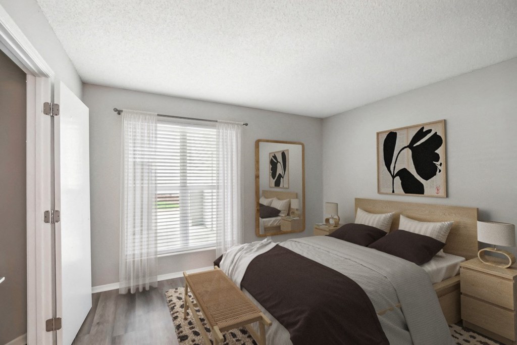 Bedroom with a Large Bed at Chapel View, North Carolina, 27516