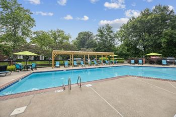 the swimming pool at our hotel at The Grove at Lyndon, Louisville