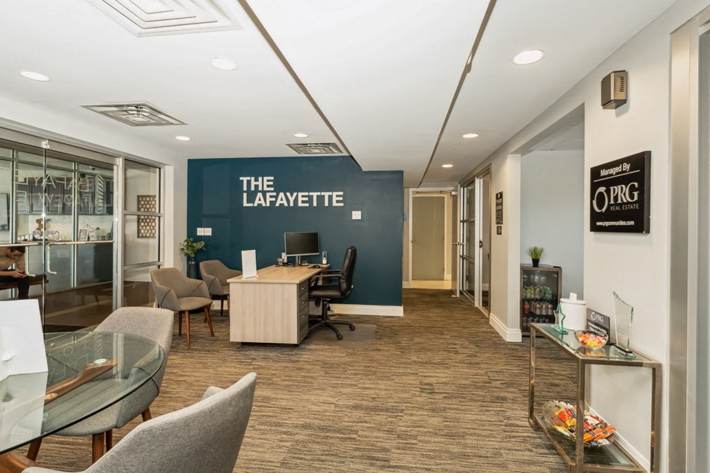 The Lafayette Lobby at The Lafayette Apartments, Colonial Place, Norfolk