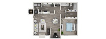 Magnolia Floor Plan at Edgemont Apartments, PRG Real Estate, Greenville, 29615
