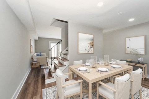 Dining Room at The Courtyards of Chanticleer Apartments, Virginia Beach, VA
