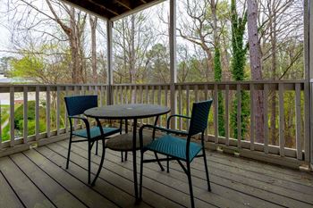 Outdoor patio at Park Ridge Estates, North Carolina