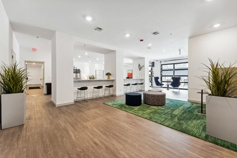 living room at The Constellation Apartments, PRG Real Estate, Hampton, Virginia