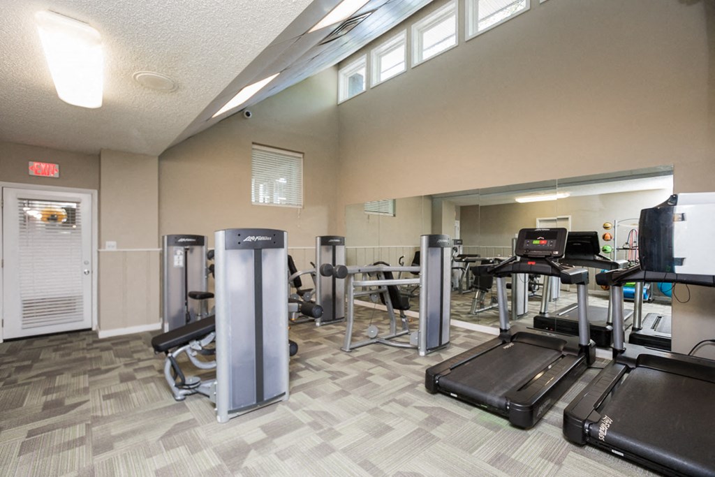 State Of The Art Fitness Center at Lakecrest Apartments, PRG Real Estate Management, South Carolina