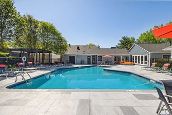 the swimming pool at our apartments at Palmetto Place Apartments, Taylors, SC, 29687