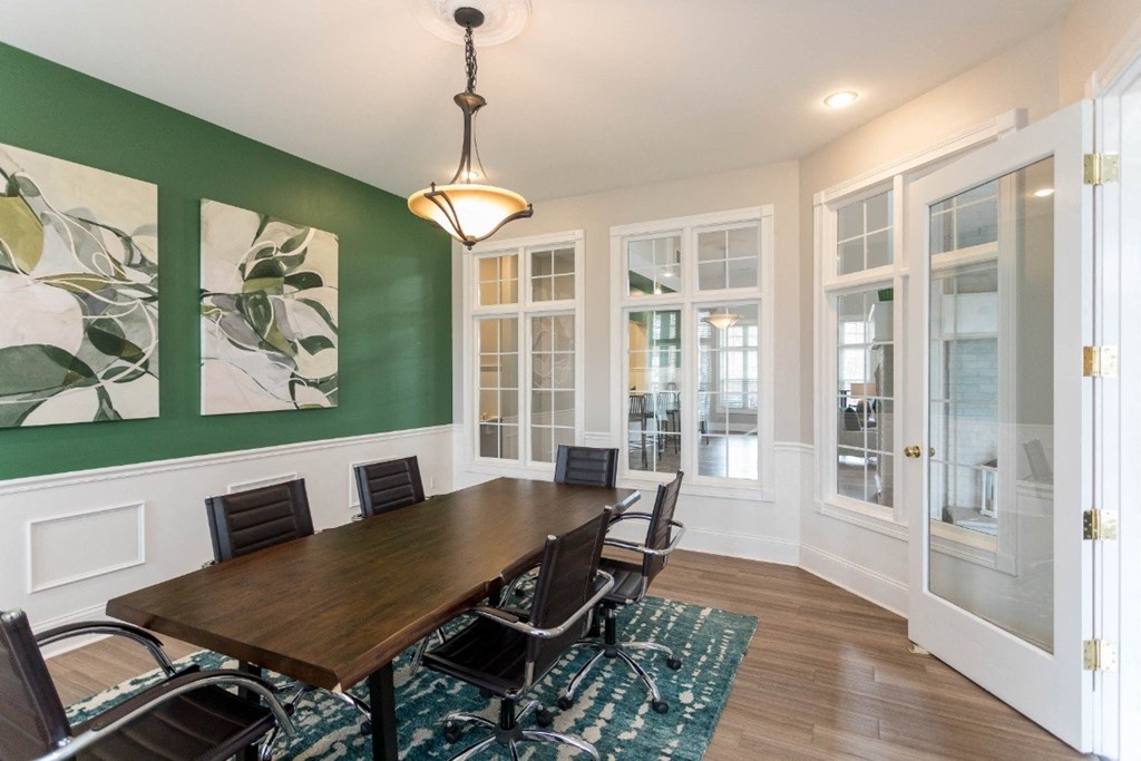 Conference room at The Resort At Lake Crossing Apartments, PRG Real Estate, Lexington, KY
