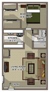 The Ranch floor plan The Ranch floor plan at Hyde Park Townhomes, PRG Real Estate Management, Chester, 23831