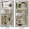 The York floor plan The York floor plan at Hyde Park Townhomes, PRG Real Estate Management, Chester, Virginia