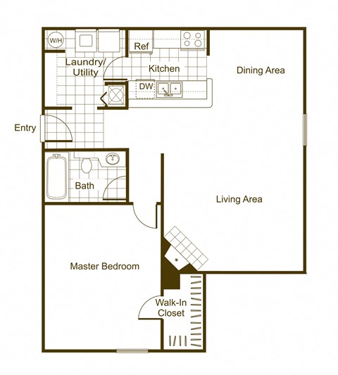 Aspen 1Bed_1Bath at The Timbers, Richmond, Virginia