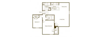 Hickory 2Bed_1Bath at The Timbers, Richmond