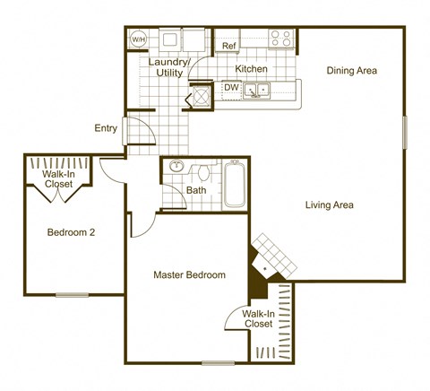Hickory 2Bed_1Bath at The Timbers, Richmond