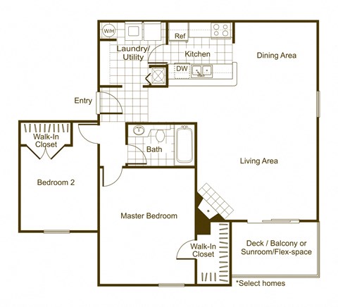 Hemlock 2Bed_1Bath at The Timbers, Virginia