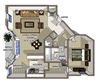 ABACO Floor Plan Abaco floor plan at The Villages of Banyan Grove Apartments in Boynton Beach