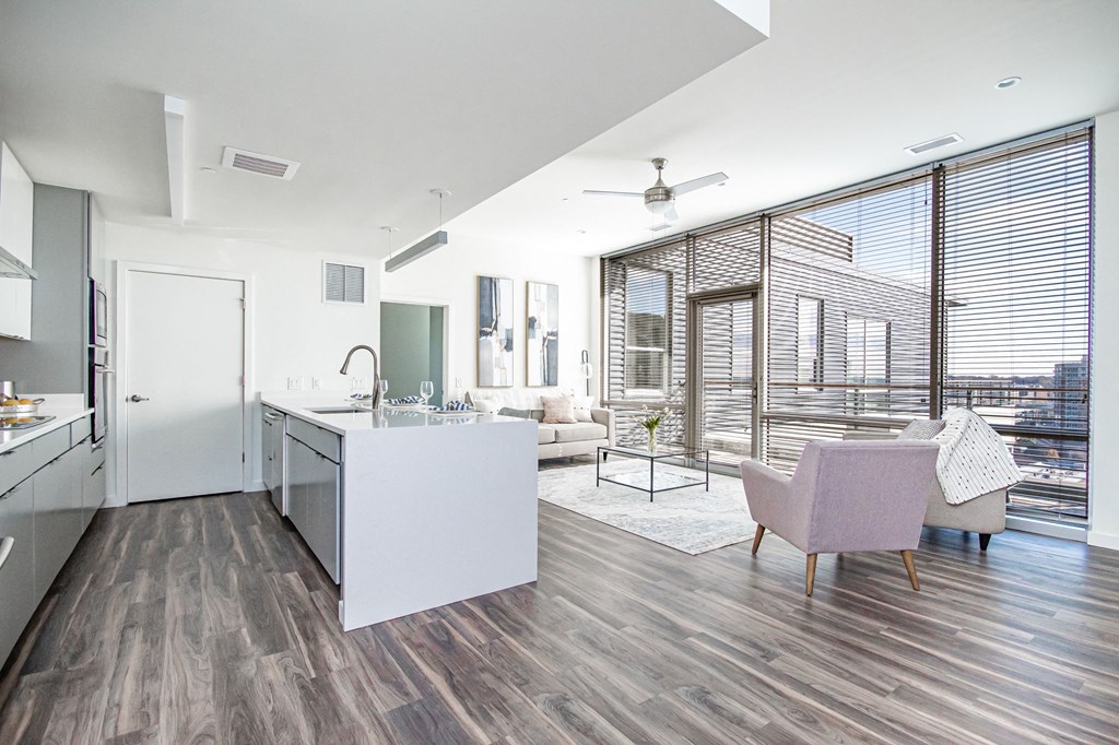 Spacious Living Area at The Locks Tower, Virginia