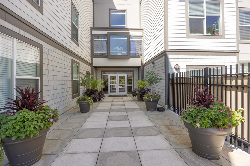 View of the Entrance to the Building  at 45 Madison Apartments, Missouri, 64111