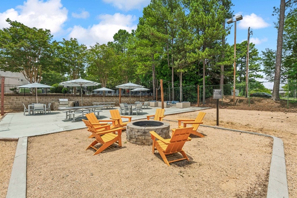 Outdoor Firepit Patio at Chapel View, North Carolina, 27516