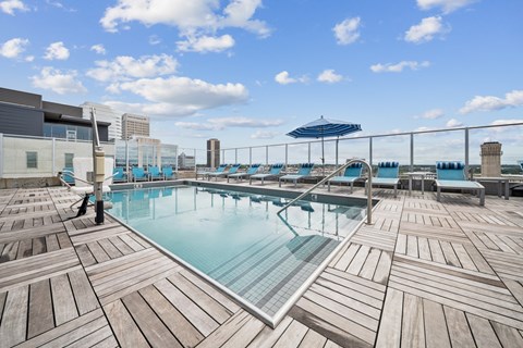 Sparking New Pool at The Locks Tower, Richmond, Virginia