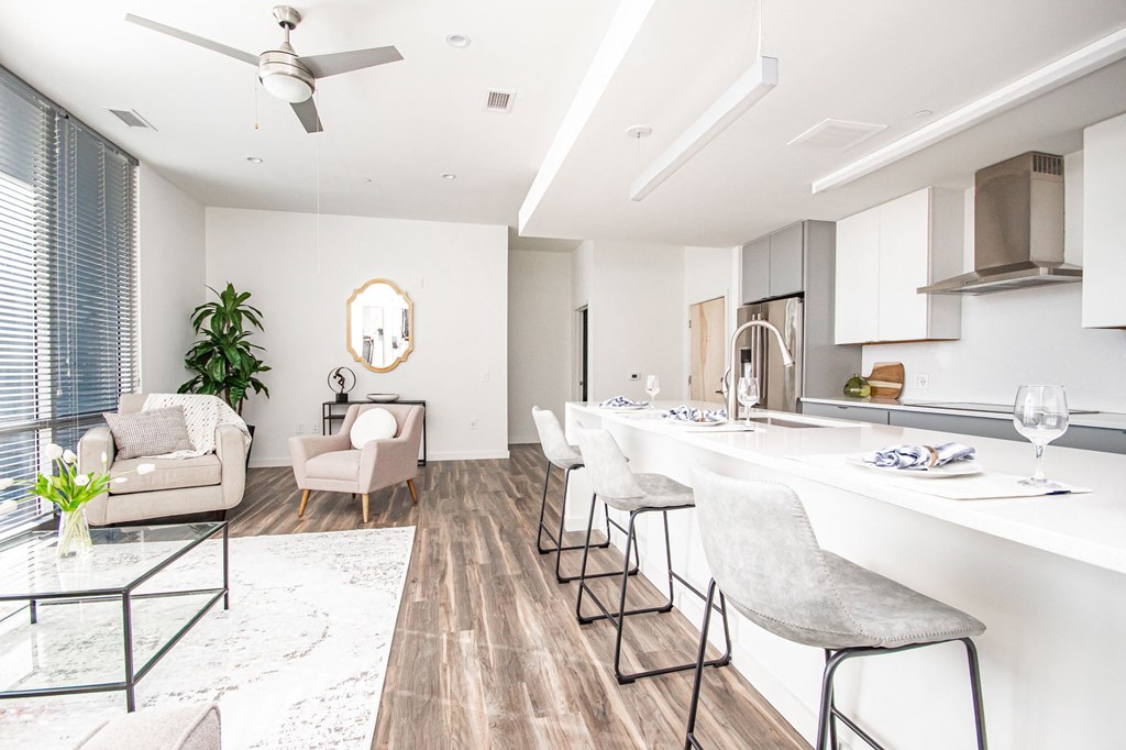 Living And Kitchen at The Locks Tower, Richmond