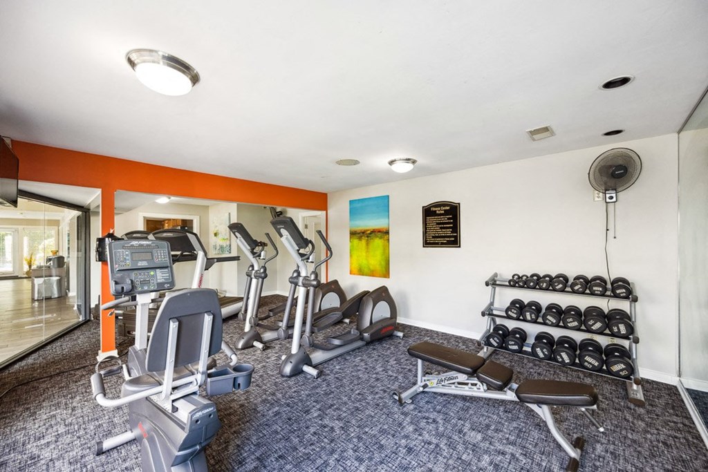 Fitness Center With Modern Equipment at The Grove at Lyndon, Louisville, Kentucky