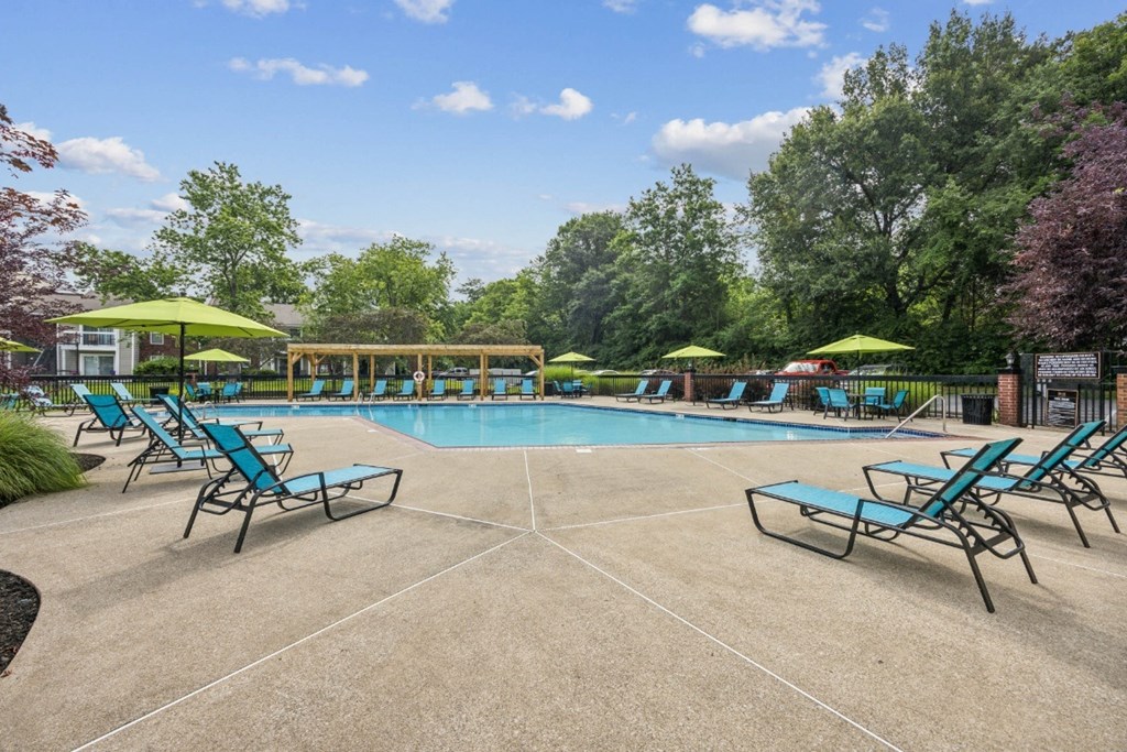 the swimming pool at our apartments