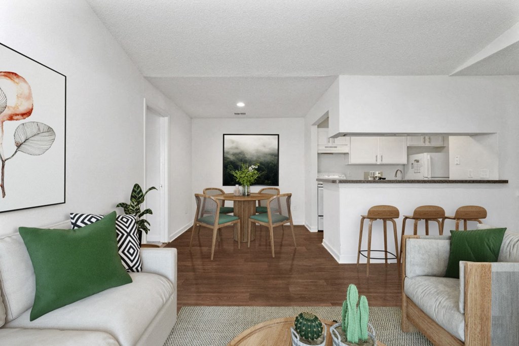 Comfortable Living Room With Plenty Of Natural Light at Ashton Creek Apartments, PRG Real Estate Management, Chester, VA, 23831