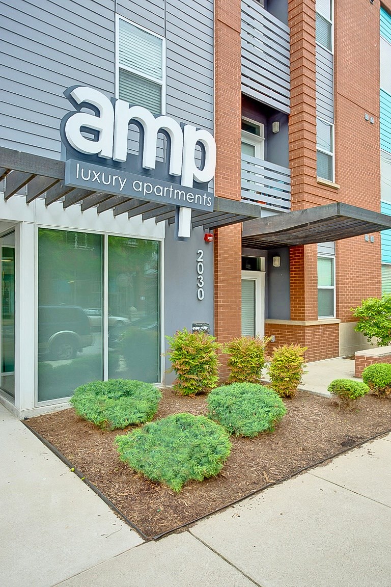 Apartment Entrance at AMP Apartments,  PRG Real Estate, Kentucky