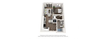 a floor plan at The Constellation Apartments, PRG Real Estate, Hampton, Virginia
