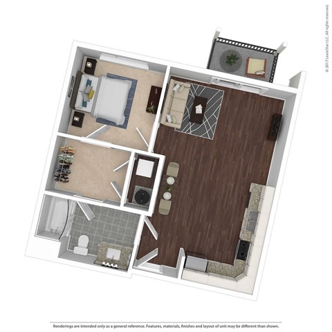 A2 Floor Plan at East 51 At Rocketts Landing, Richmond, Virginia