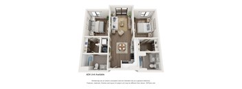 bedroom floor plan | apartments in pittsburgh pa | the alden