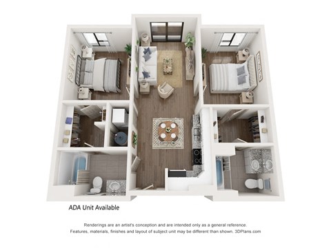 bedroom floor plan | apartments in pittsburgh pa | the alden