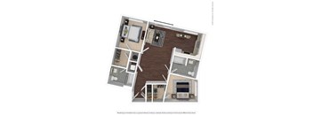 B2 Floor Plan at East 51 At Rocketts Landing, Richmond, VA