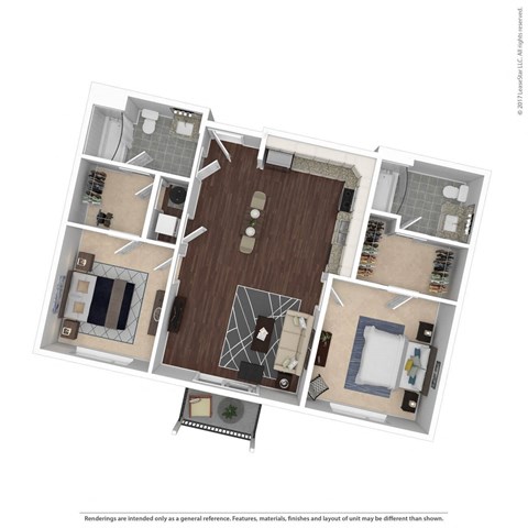 B3 Floor Plan  at East 51 At Rocketts Landing, Richmond
