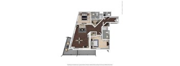 B4 Floor Plan at East 51 At Rocketts Landing, Richmond