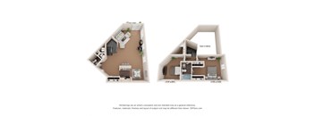Bermuda floor plan at The Villages Apartment of Banyan Grove Apartments in Boynton Beach