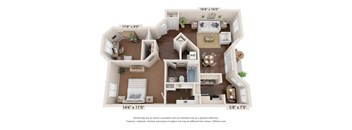 Bimini floor plan at The Villages Apartment of Banyan Grove Apartments in Boynton Beach