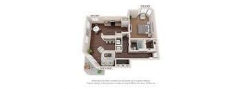 South Hampton floor plan at The Villages Apartment of Banyan Grove Apartments in Boynton Beach