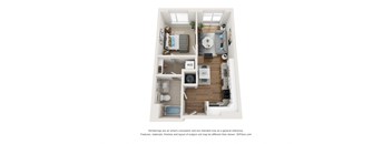 A1 Floor Plan at East 51 At Rocketts Landing, Richmond, VA, 23231