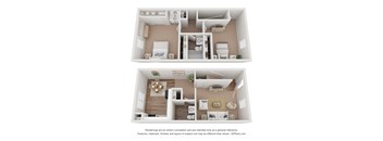 The York Floor Plan at Hyde Park Townhomes, PRG Real Estate Management, Chester, VA, 23831