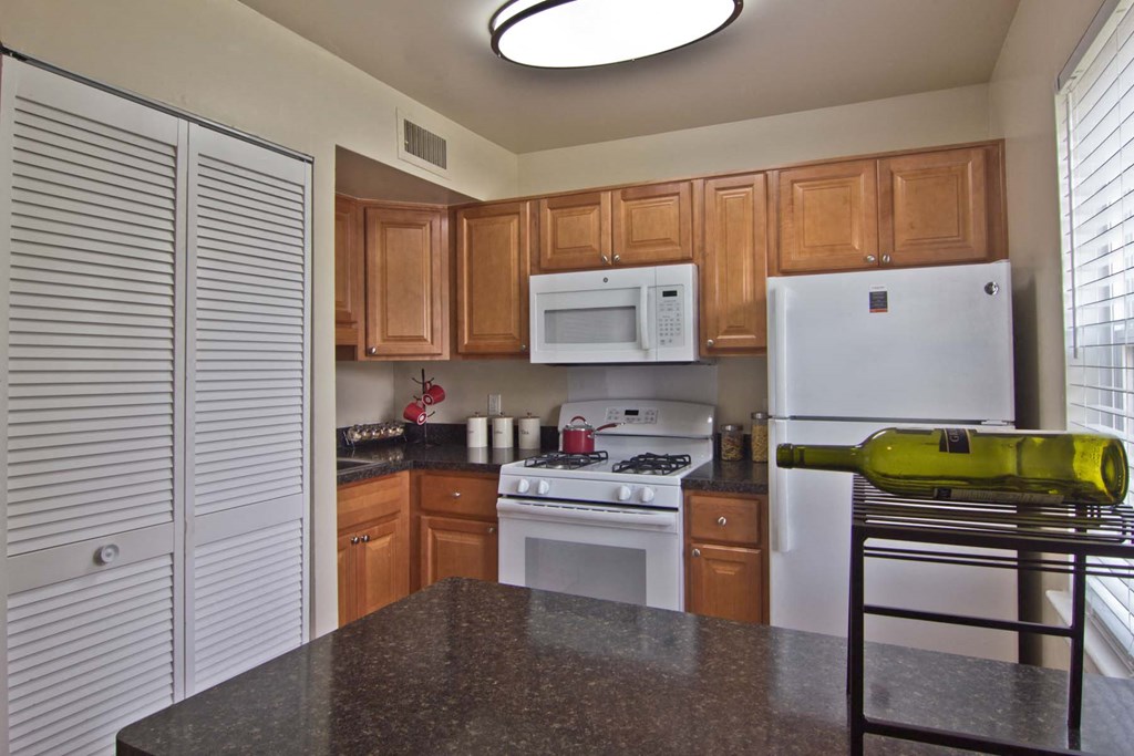 Fully Furnished Kitchen at Staples Mill Townhomes, Virginia