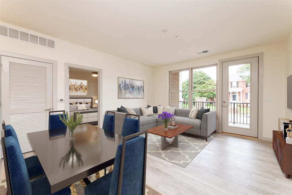 Living Room at Circ Apartments, Richmond VA 23220