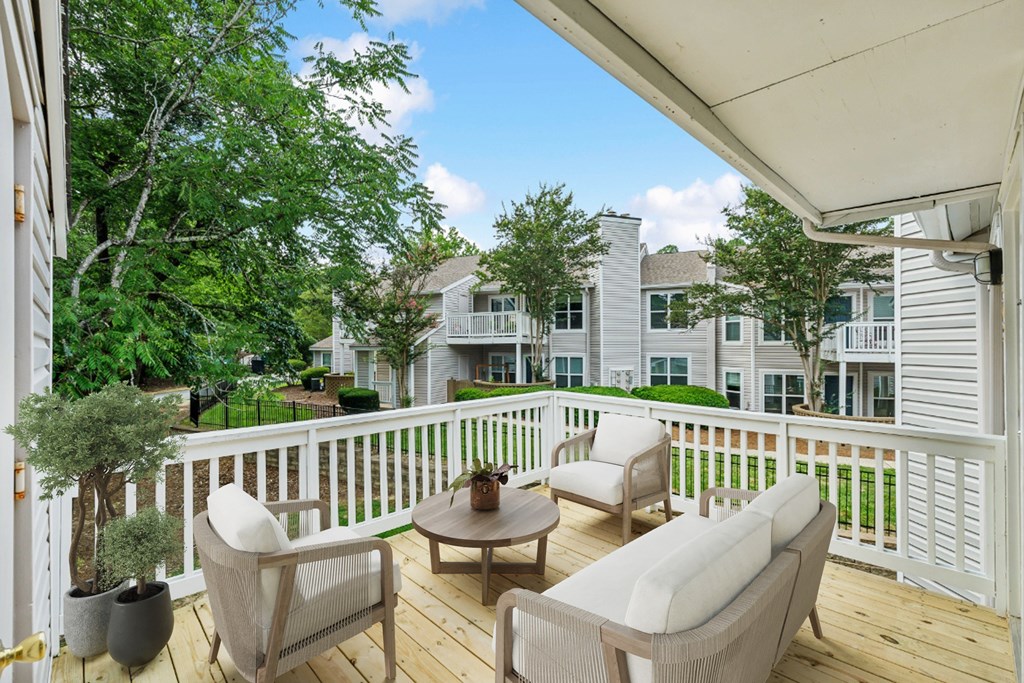 Balcony And Patio at Chapel View, Chapel Hill North Carolina