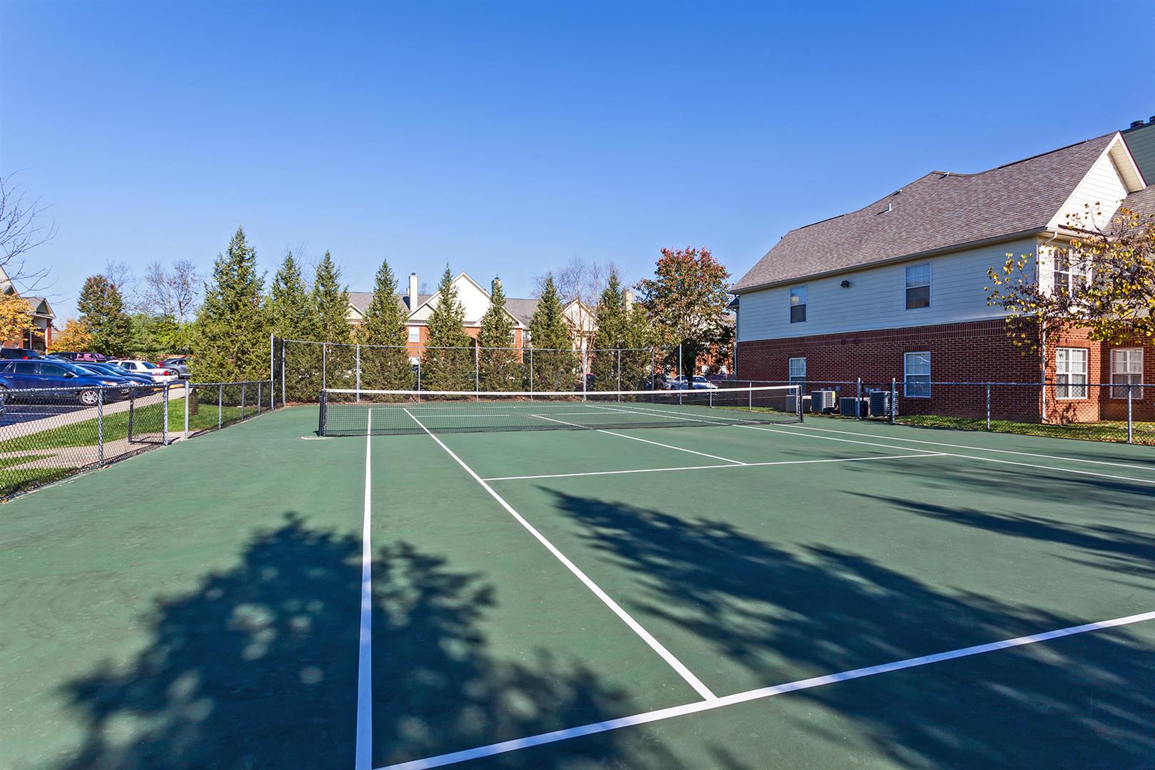 Tennis Court at The Resort At Lake Crossing Apartments, PRG Real Estate, Lexington, KY, 40515