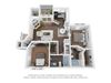 2 bedroom 2 bathroom floor plan A 2 bedroom 2 bathroom floor plan A at Sawgrass Apartments in Orlando FL